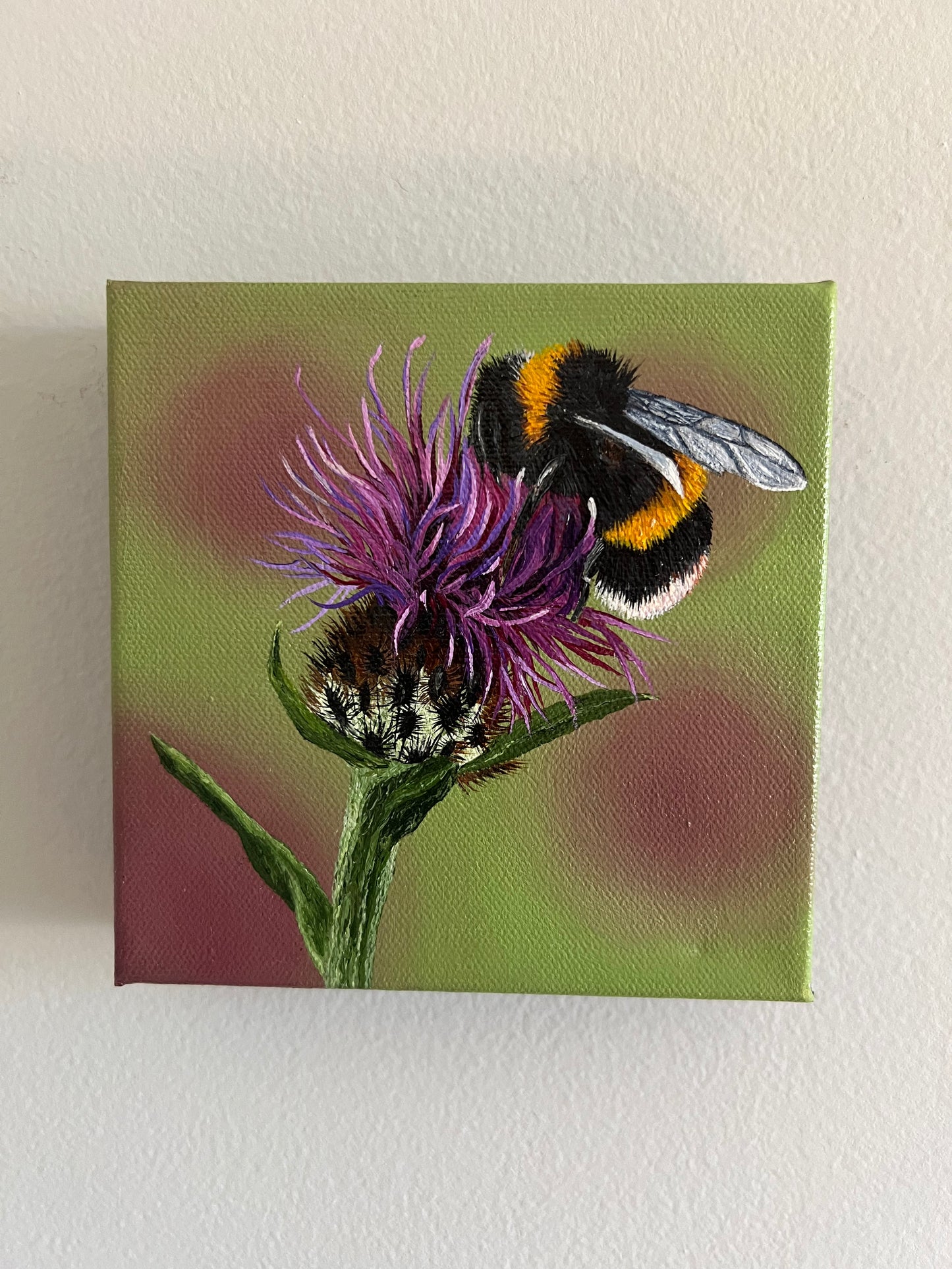 Original Bumblebee with Pink Thistle